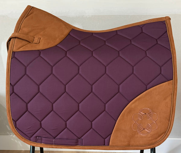 HKM Arctic Bay Dressage Saddle Pad - Dark Lilac