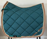 HKM Golden Gate Bit Dressage Saddle Pad - Petrol