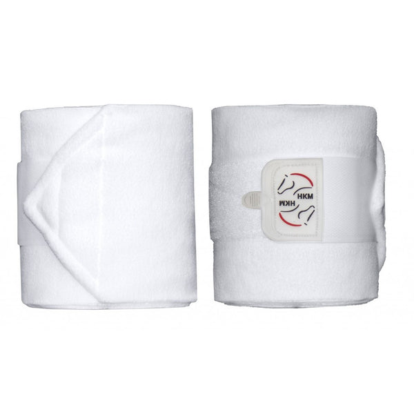 HKM Performance Fleece Bandages - White