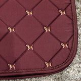 HKM Beagle Dressage Saddle Pad - Bordeaux