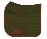 16C (Sixteen Cypress) Dressage Saddle Pad - Olive & Cognac